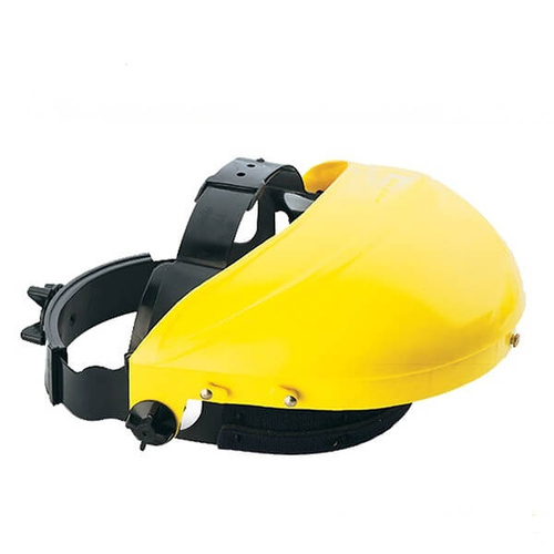 Bosssafe Face Shield Harness + Yellow Browguard