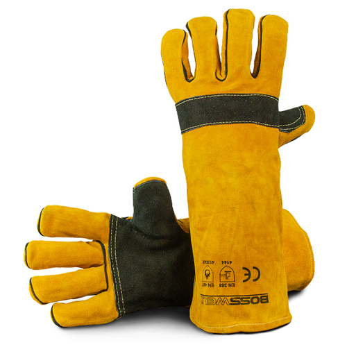 Bosssafe Yellow Aramid Stitched Welding Glove (Pair)