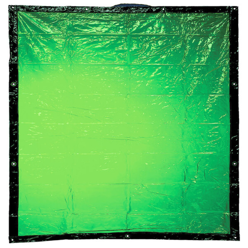 Bosssafe 1.8m x 1.3m Green Welding Curtain