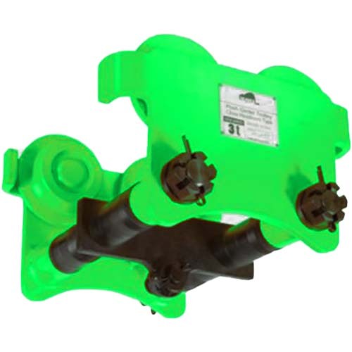 Beaver Close Headroom Push Girder Trolley- 2000kg 2Tonne MRC, 88-203mm (Green)