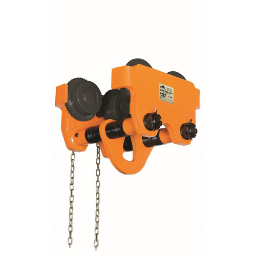 Beaver Girder Trolley Geared - 10000kg 10T MRC,124-305mm (Orange)