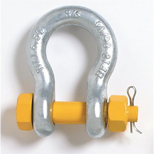 Beaver Grade S Safety Pin Bow Shackle-13mm  x  16mm  x  2000kg 2 Tonne WLL