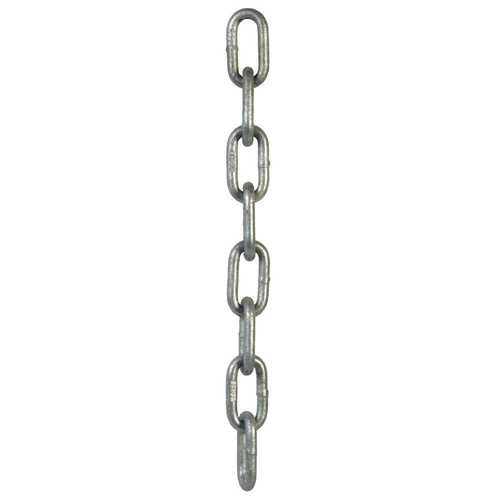 Beaver Trailer Safety Chain Galvanised - 10mm x 2500kg 2.5Tonne WLL