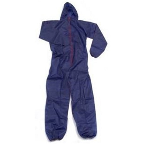 Frontier Polypropylene Breathable Cool Coverall, Blue, Large - Pack of 5