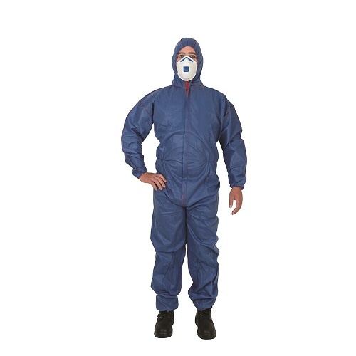 Frontier SMS Type 5 and 6 Disposable Coverall, Blue, Large - Pack of 50