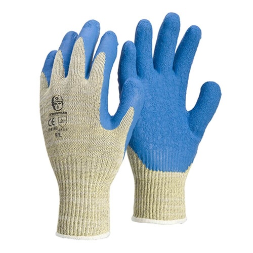 Frontier Safeguard Cut 5 Aramid Gloves, Blue/Beige, Large - Pack of 12