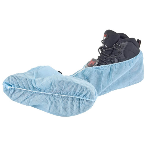 Frontier Disposable Non-Skid Shoe Cover, Blue, Standard Size 6-9 - 250 Pairs/ Carton