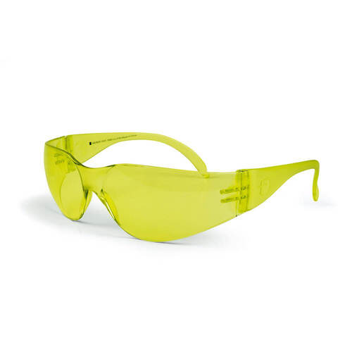 Frontier Vision X Safety Glasses Amber, One Size Fits All - Pack of 12