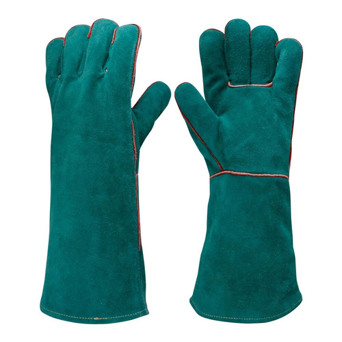 Frontier Leftie Welder Aramid Gauntlet Gloves, Green - Pack of 12