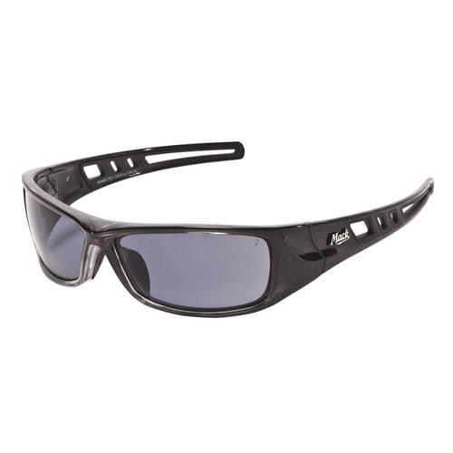 Mack B-Double Safety Spectacles, Smoke Polarised/Black Silver - Pack of  12