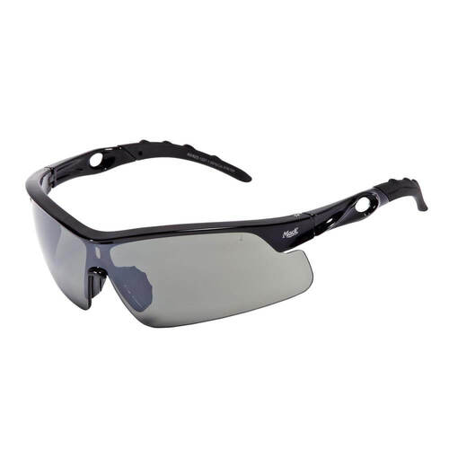 Mack Hazzard Sports Safety Spectacle, Smoke Silver Mirror- Pack of  12