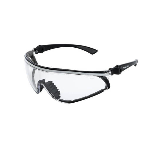 Mack Pilbara Face Seal Spectacles w/ Dust Guard, Clear/Black-Nylon - Pack of  12