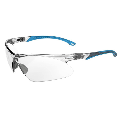 Mack Wave Ultra Light Safety Glasses, Clear/Blue - Pack of 12