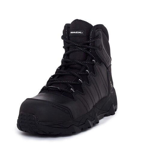 Mack Octane Lace-Up Safety Boots, Black -  Size 4