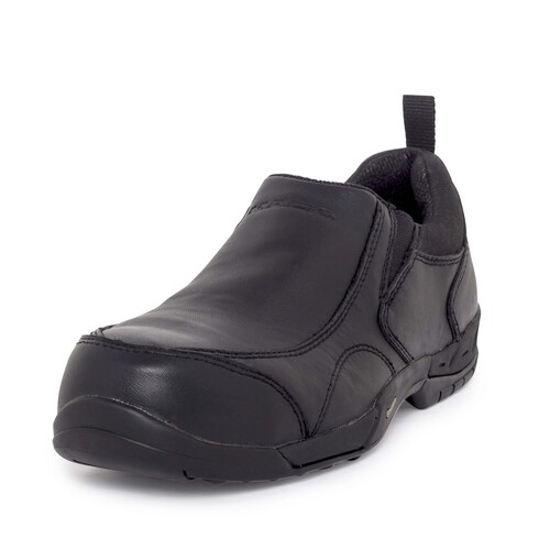 Mack President Slip-On Safety Shoes, Black -Size 4