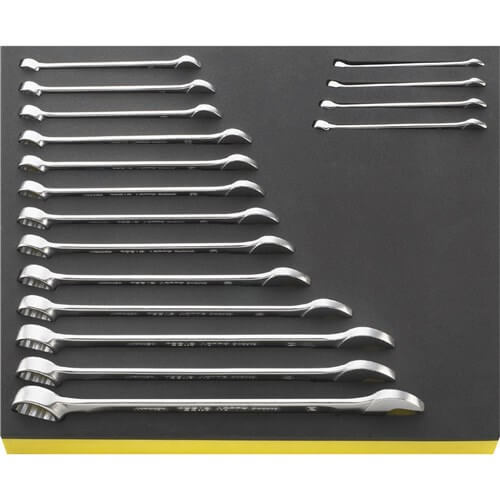 Stahlwille Combination Spanner Set 6mm - 24mm TCS Foam, #13 17-Piece SW13/17