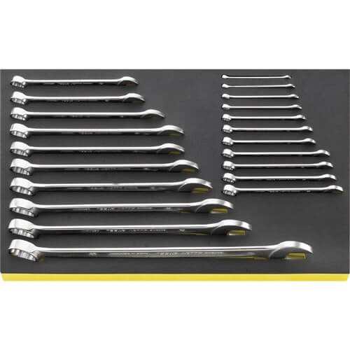 Stahlwille Combination Spanner Set 6-34mm TCS Foam, #13 21-Piece SW13/21