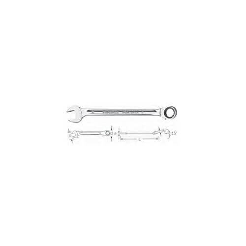 Stahlwille Combination Ratchet, 13mm Reversible 72 Tooth, #17 SW17