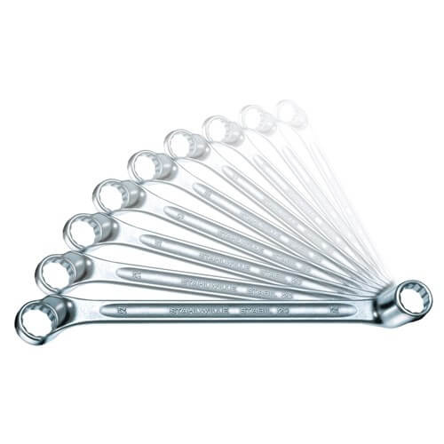 Stahlwille Double-Ended Ring Spanner Set 10-Piece 1/4" x 5/16" - 7/8" x 15/16"AF, Offset SW20A/10