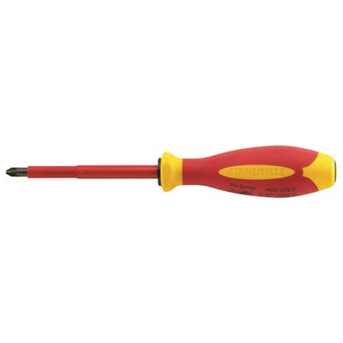 Stahlwille Screwdriver Drall + VDE Crosshead Ph #0 145mm   SW4665