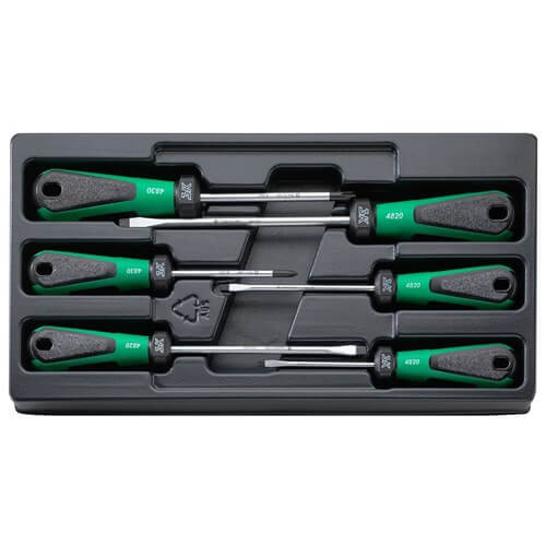Stahlwille Screwdriver Set 3K Drall 6-Piece  SW4891 4 Slot/2 Phillips