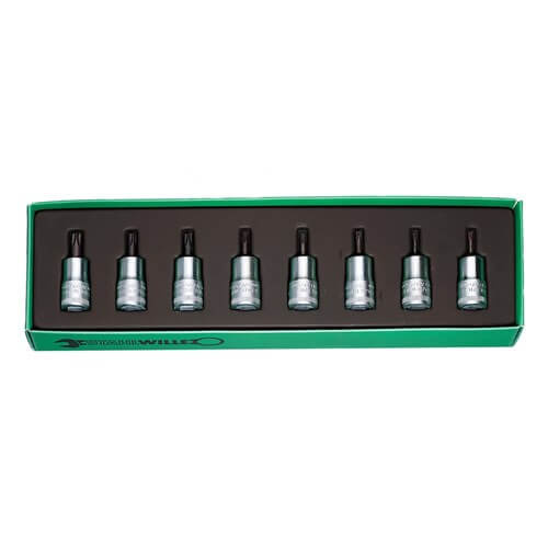 Stahlwille Screwdriver Socket Torx Set 3/8" Drive 8-Piece T9-T40  SW49
