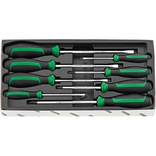 Stahlwille Screwdriver Set Drall+ 8-Piece 5 Slotted/3 Phillips Head  SW4692/8