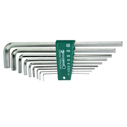 Stahlwille Hex Key Allen Wrench Metric 9-Piece Set, Long Series  SW10765/9