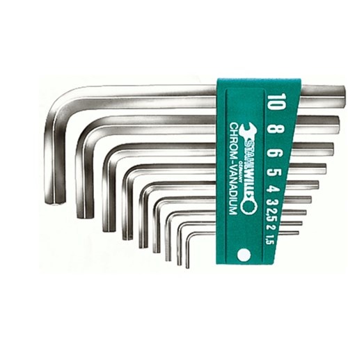Stahlwille Hex Key Allen Wrench AF, 13-Piece Set, L-Type Short Series  SW10760