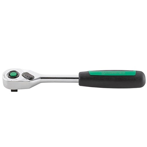 Stahlwille 1/4" Drive 80 Teeth Quick Release Reversible Ratchet With 2-Component Handle  SW415QR-N