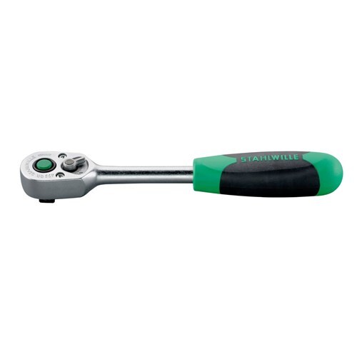 Stahlwille 3/8" Drive 30 Teeth Quick Release Reversible Ratchet With 2-Component Handle  SW435QR
