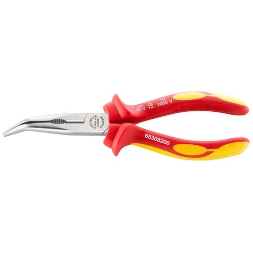 Stahlwille 200mm VDE Snipe Nose Plier W/ Cutter - Multi-component Handle SW6530