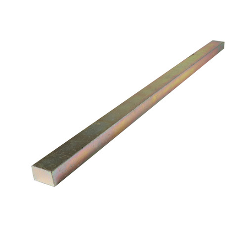 3/32" x 3/32" Square Key Steel (Zinc Plated) - 12" Long