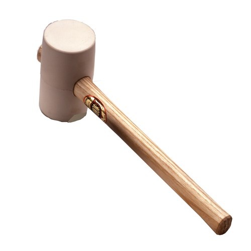 Thor Mallet White Rubber 675g 1-1/2lb Wooden Handle TH953W - 509003
