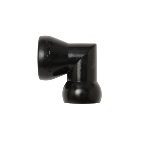 Loc-Line 1/2" Elbow Fitting for Modular Hose - Pack of 20, Black