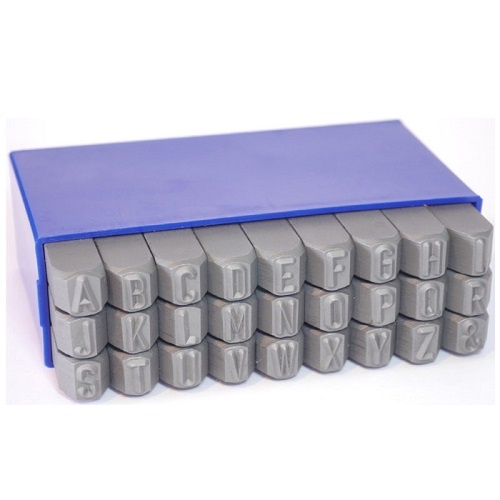 Gravurem 1.5mm Letter  Metal Stamps Reverse - 27-pieces