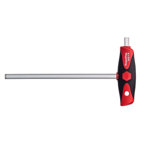 Wiha 2 x 100mm Hex Key L-Wrench with ComfortGrip T-handle  334DS 26164