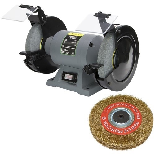 200mm 8 Bench Grinder With Crimped Wire Wheel 200 X 25mm