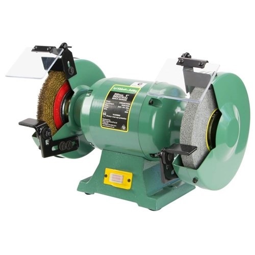8" Industrial Bench Grinder With Wire Wheel, 600W