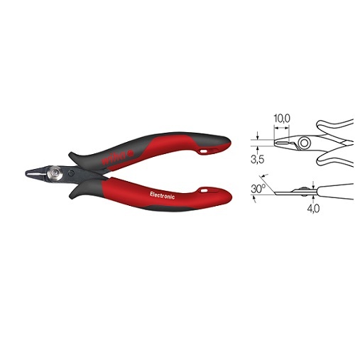 Wiha 118mm Micro Oblique Plier Cutting Nipper - 26830(Z46003)