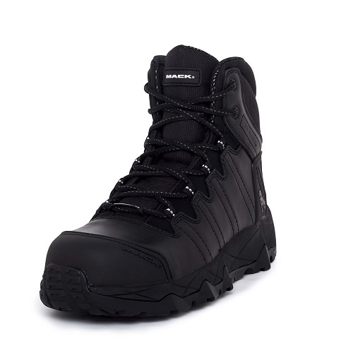 Mack Octane Lace-Up Safety Boots, Black - UK/AUS Size 5