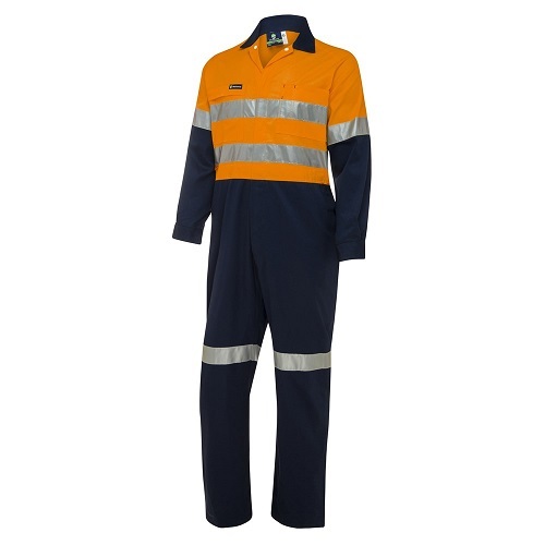 WS Workwear Hi-Vis Coverall, Orange/Navy - Size 84 Long