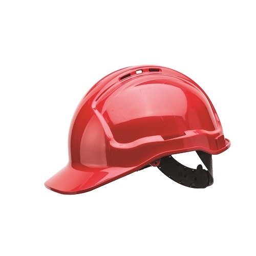 Frontier Vented Hard Hat - Red, Red -One Size Fits All