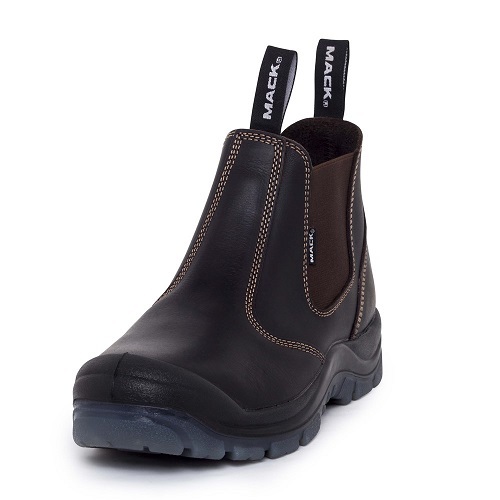 Mack Piston Slip On Safety Shoes, Claret - UK/AUS Size 8.5