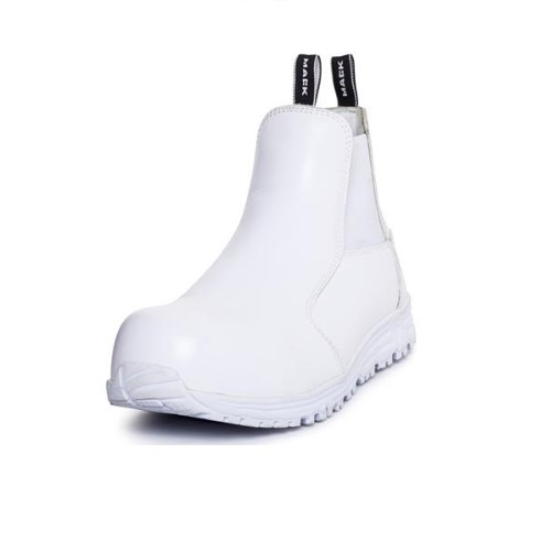 Mack Tuned Slip On Safety Shoes, White -UK/AUS Size 10