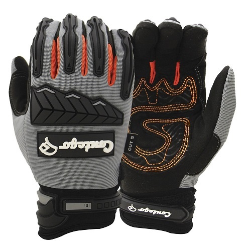 Contego Blackwater C5 Mechanics Gloves Fluro Lime, 2XL - Pack of 6
