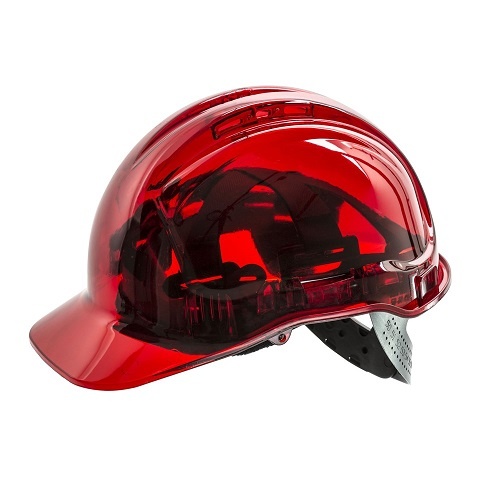 Frontier Clearview Hard Hat Red, One Size Fits All