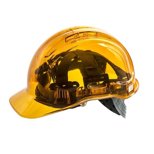 Frontier Clearview Hard Hat Yellow, One Size Fits All