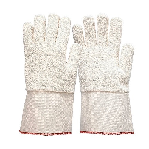 Frontier Terrycord Gloves  White, 15cm Cuff Size L - Pack of 6