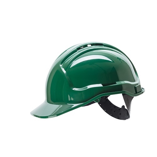 Frontier Non-Vented Hard Hat Green, One Size Fits All